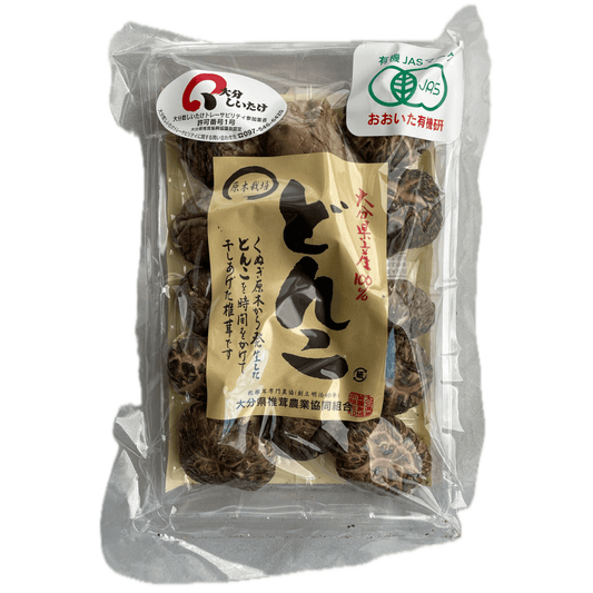 Dried Donko Shiitake Mushrooms from Oita Prefecture 50g / 大分しいたけ 大分県産100％どんこ 50g - RiceWineShop