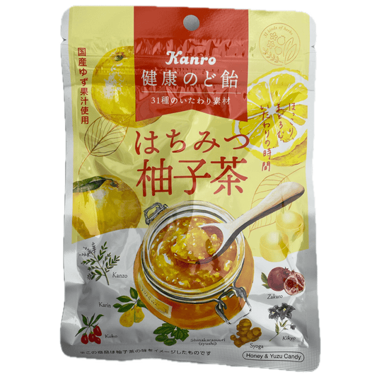 Kanro Kenko Nodoame Honey&Yuzu Throat Candy 80g / カンロ 健康のど飴 はちみつ柚子茶 80g - RiceWineShop