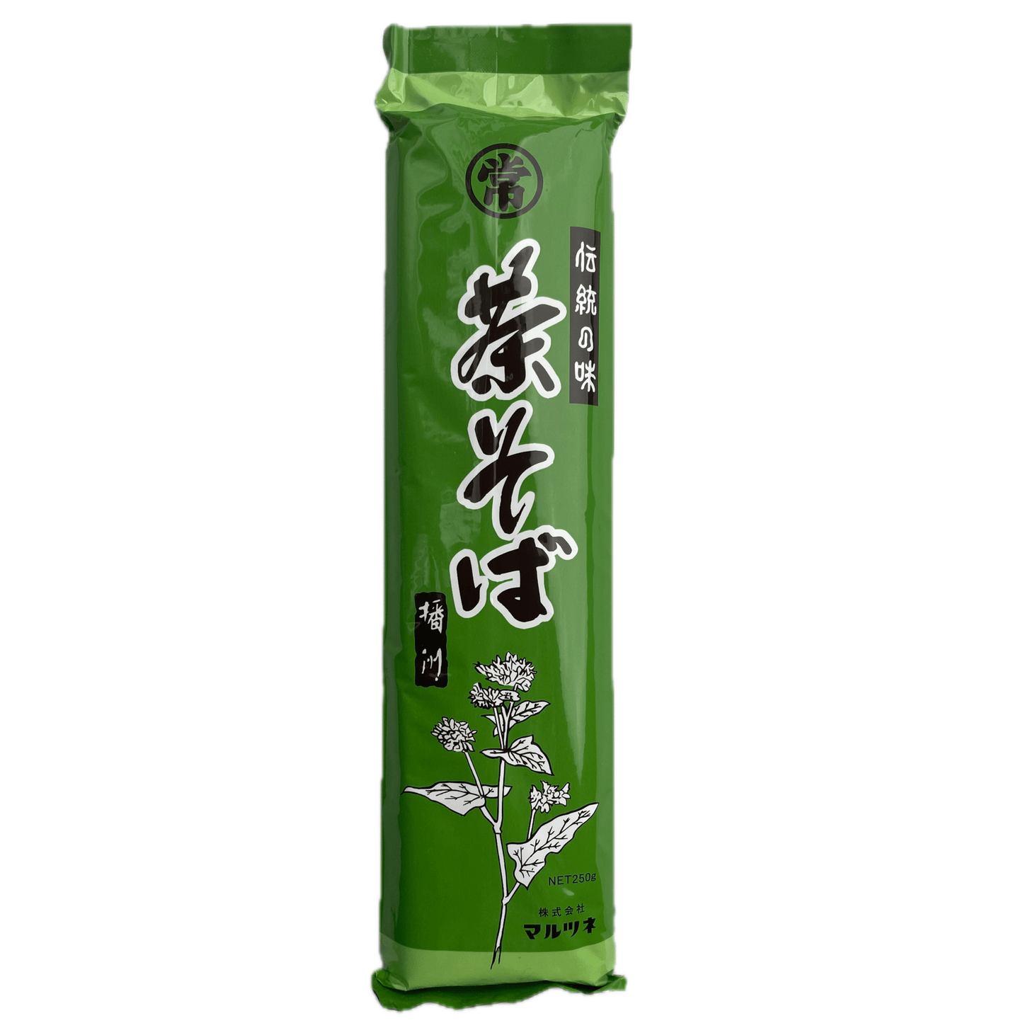 Marutsune Green Tea Soba Noodles 250g / マルツネ 茶そば 250g - RiceWineShop