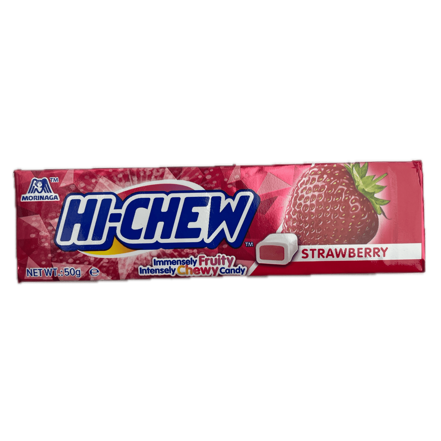 Morinaga Hi - Chew Strawberry 50g / 森永 ハイチュウ ストロベリー 50g - RiceWineShop