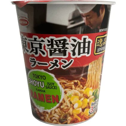 Acecook Ippin Tokyo Shoyu Flavour Instant Ramen Cup 1box (12pcs) / エースコック 逸品 東京醤油ラーメンカップ 1箱 (12個入) - RiceWineShop